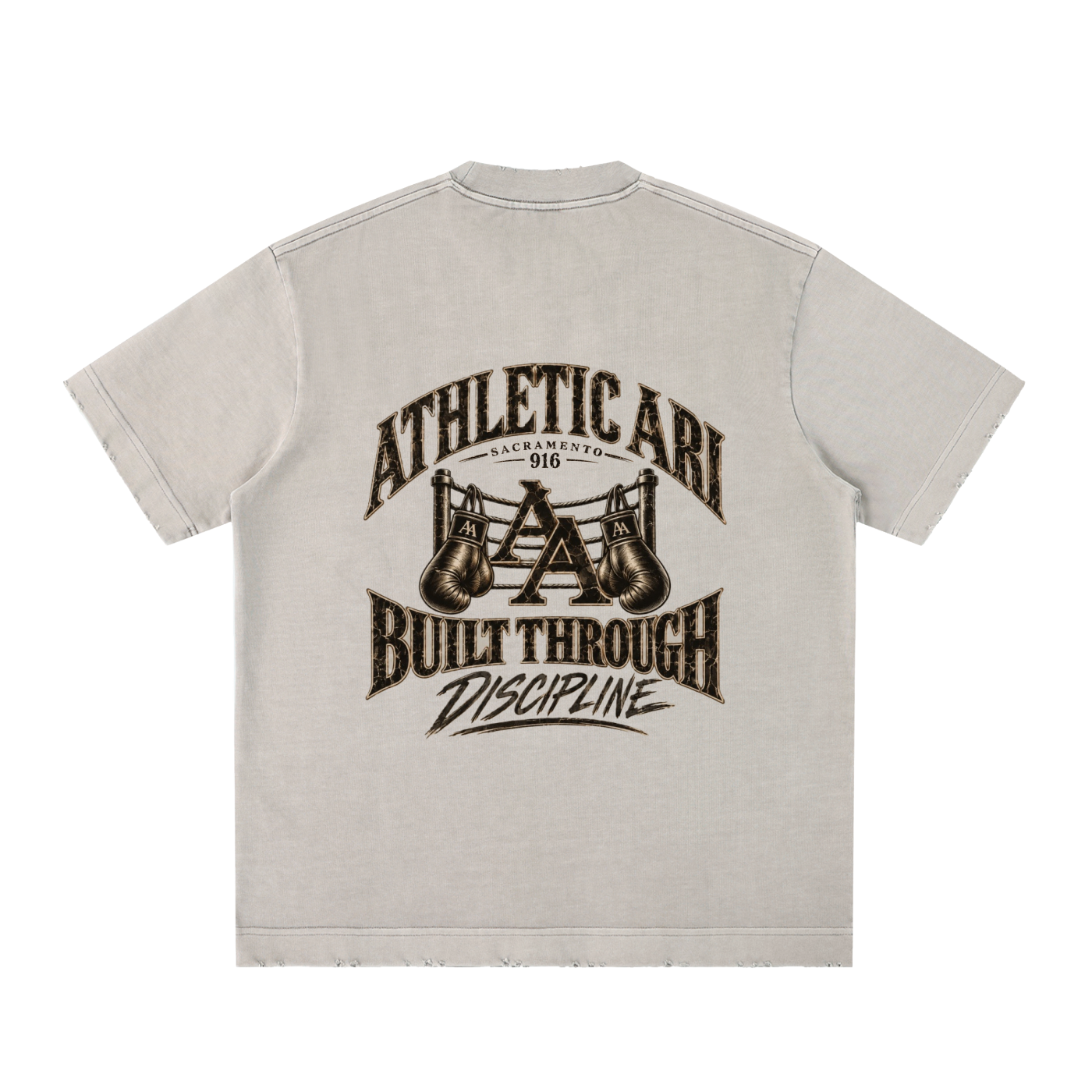 Heavyweight Vintage Washed Frayed T-Shirt