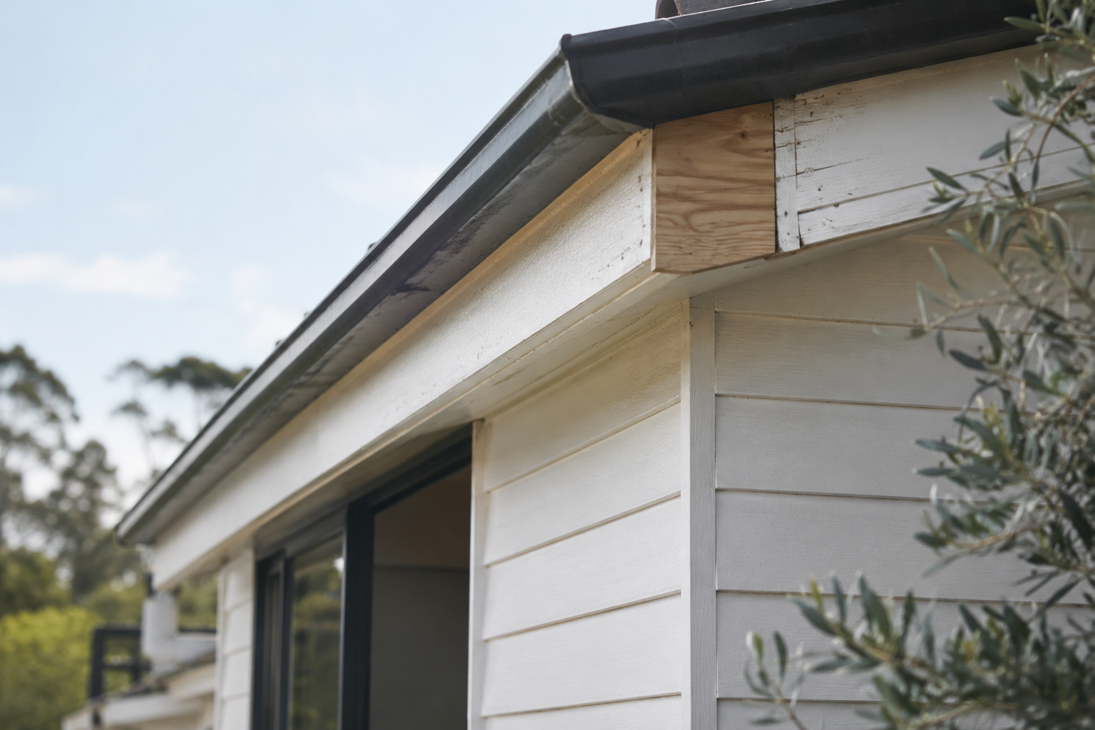 Fascia repair and exterior property maintenance completed by Drift Cove on the Central Coast