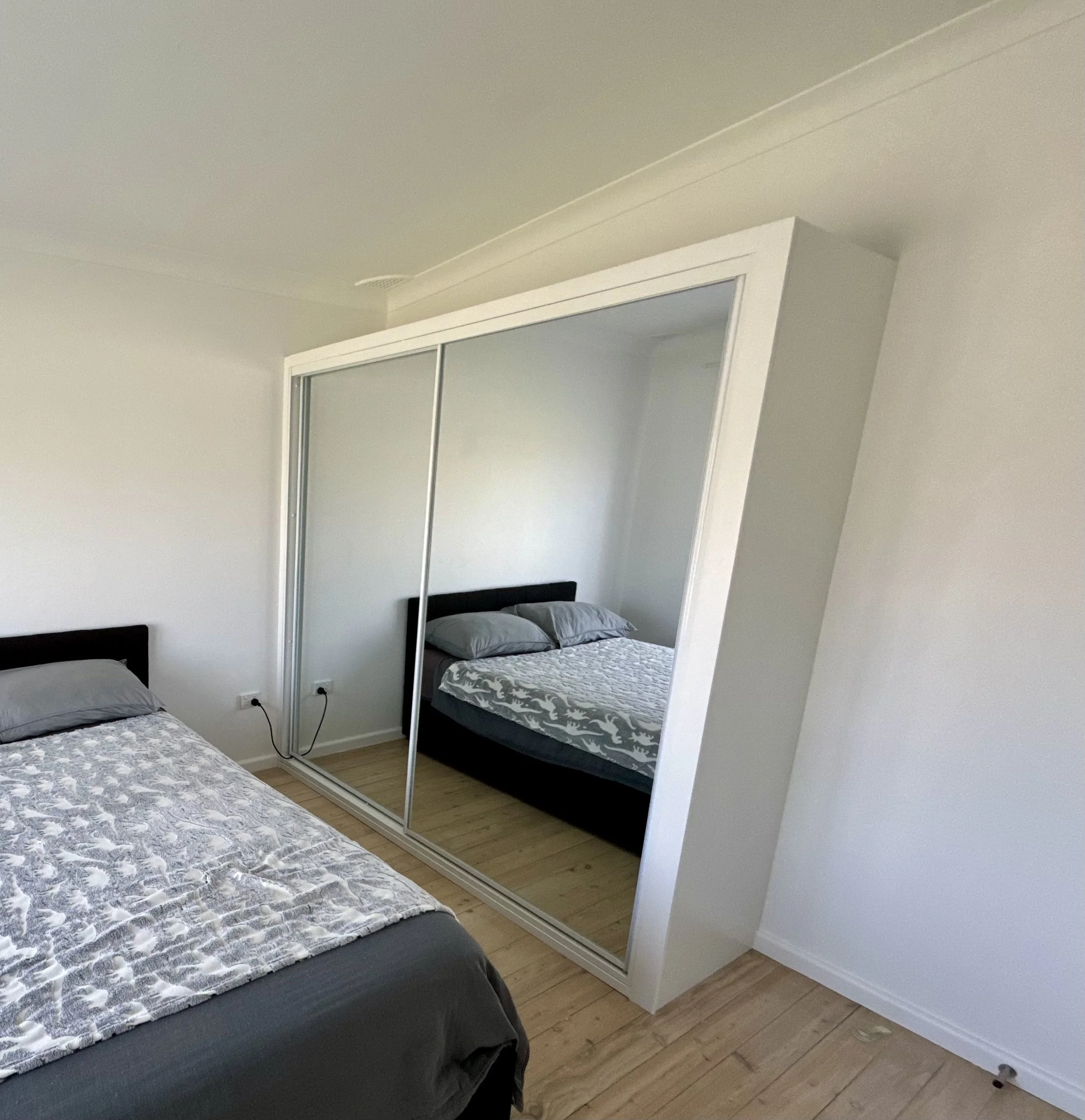 Fresh neutral colour scheme applied during an interior decorating project in Lake Haven.
