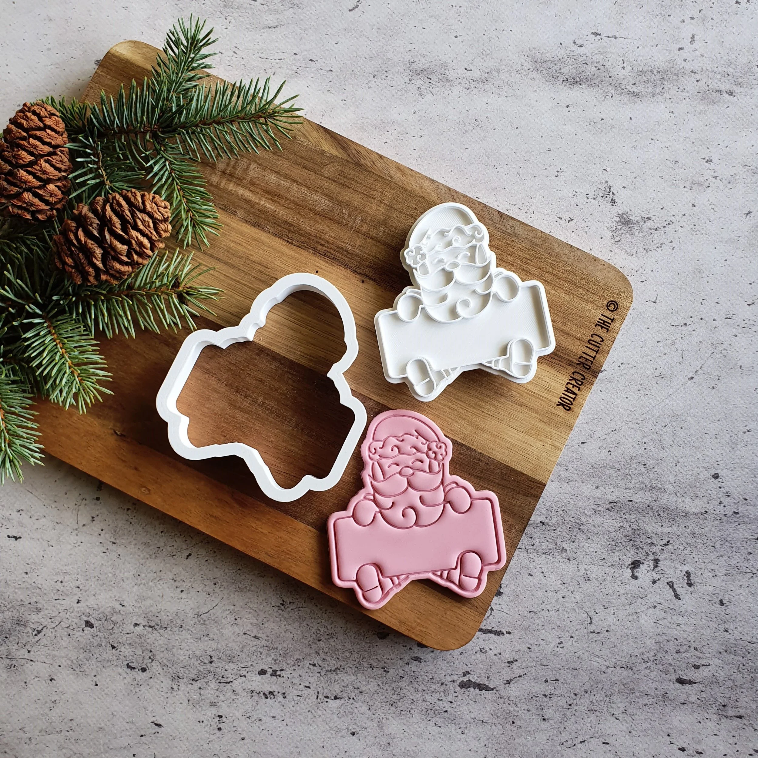 Santa Plaque - Cookie Cutter