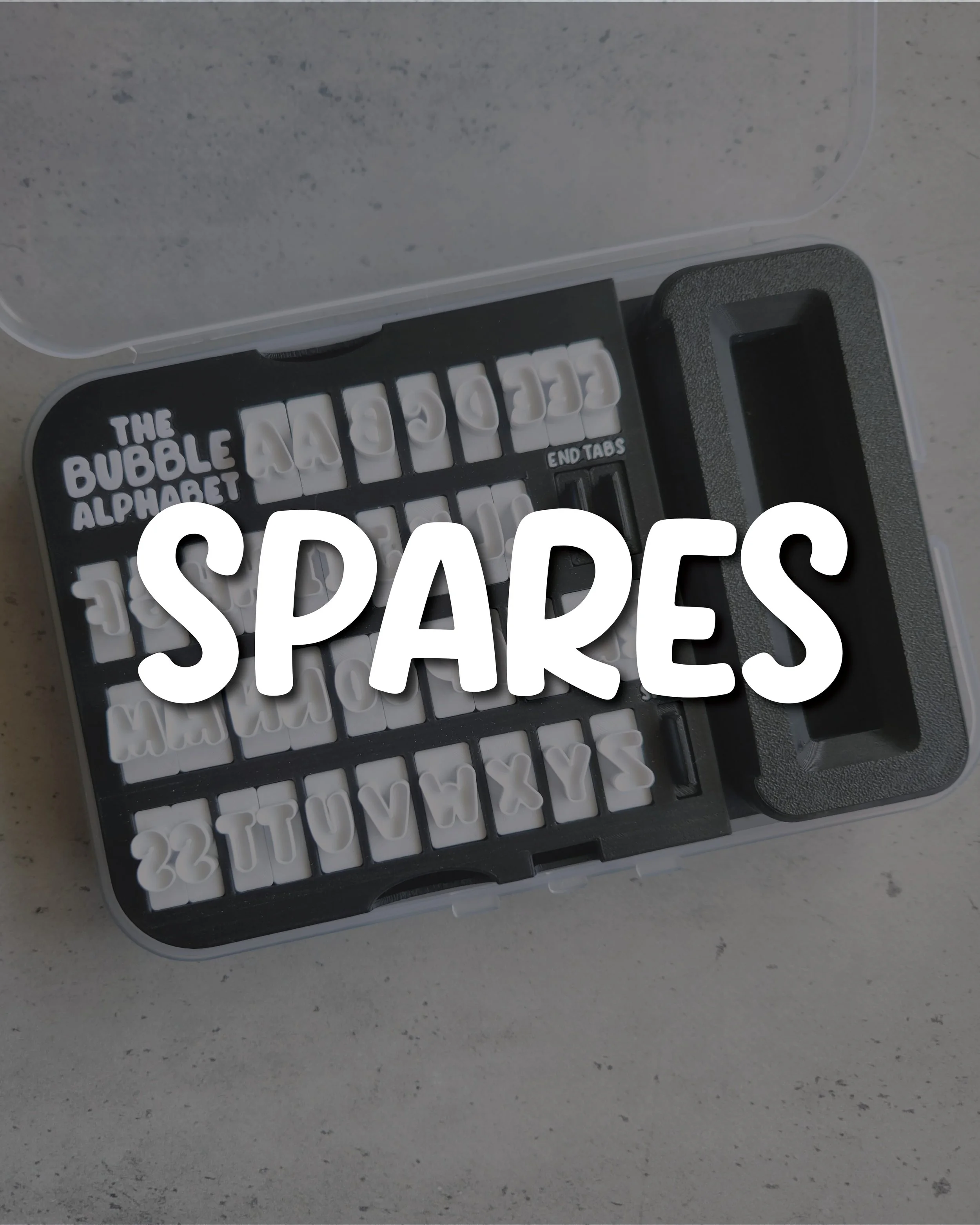 Bubble Alphabet Spare Letters (Mini Size)