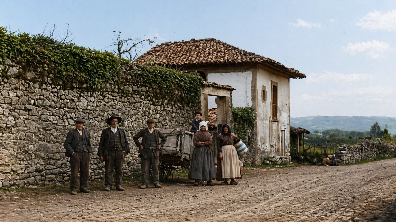 Anónimo · Finales del siglo XIX · Museo del Pueblo de Asturias. Imagen restaurada mediante técnicas de inteligencia artificial.
