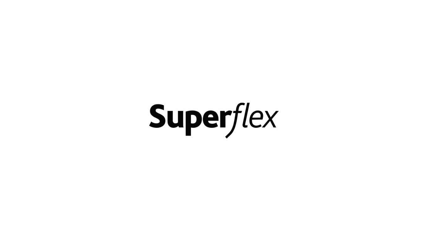 Logo of Superflex with a large stylized dollar sign and the word 'Superflex' underneath.