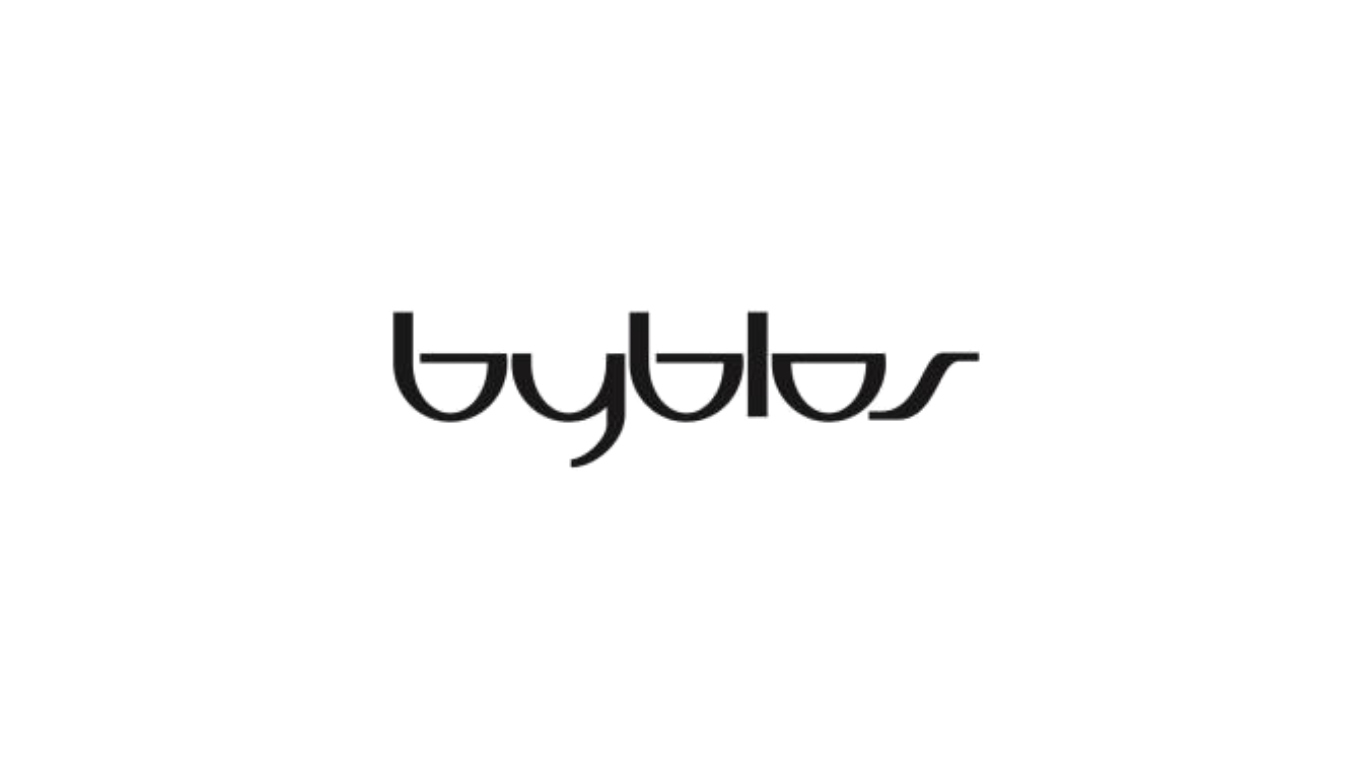 Black logo with the word "bybit" in lowercase letters and a stylized icon resembling the letter 'b' above it.
