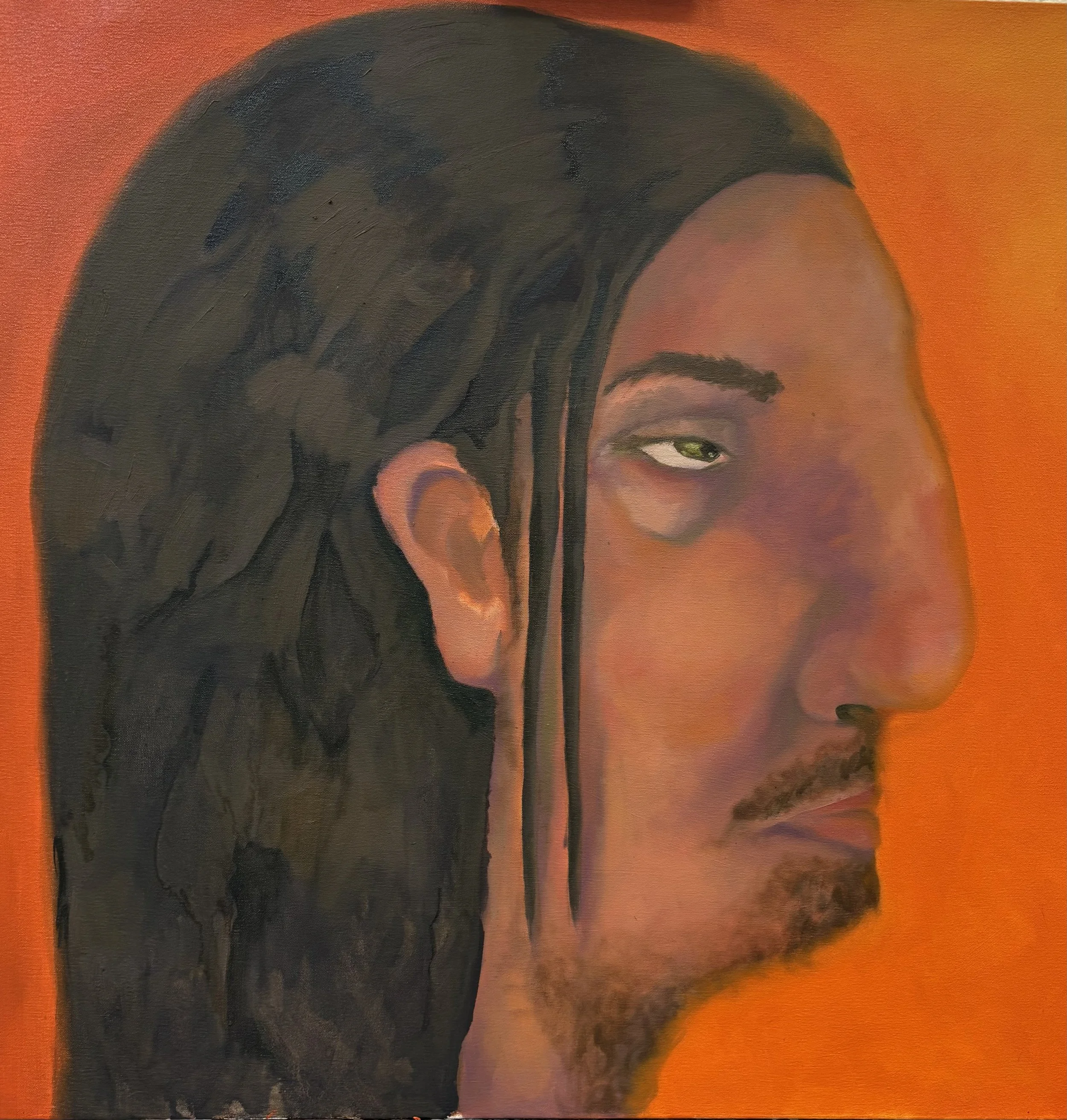 Home Depot ID photo, 30x30, Oil on canvas, 2025