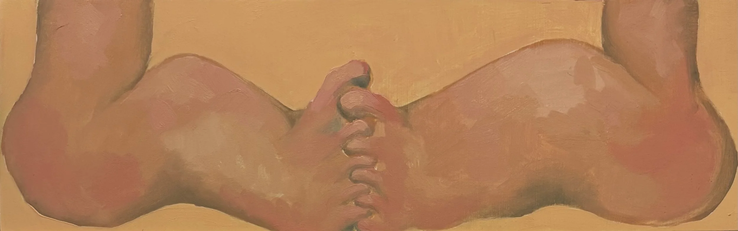 Goon Bait, 4x15, Oil on panel, 2025