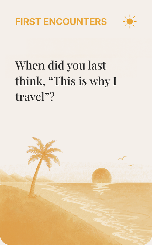 Far From Home conversation card