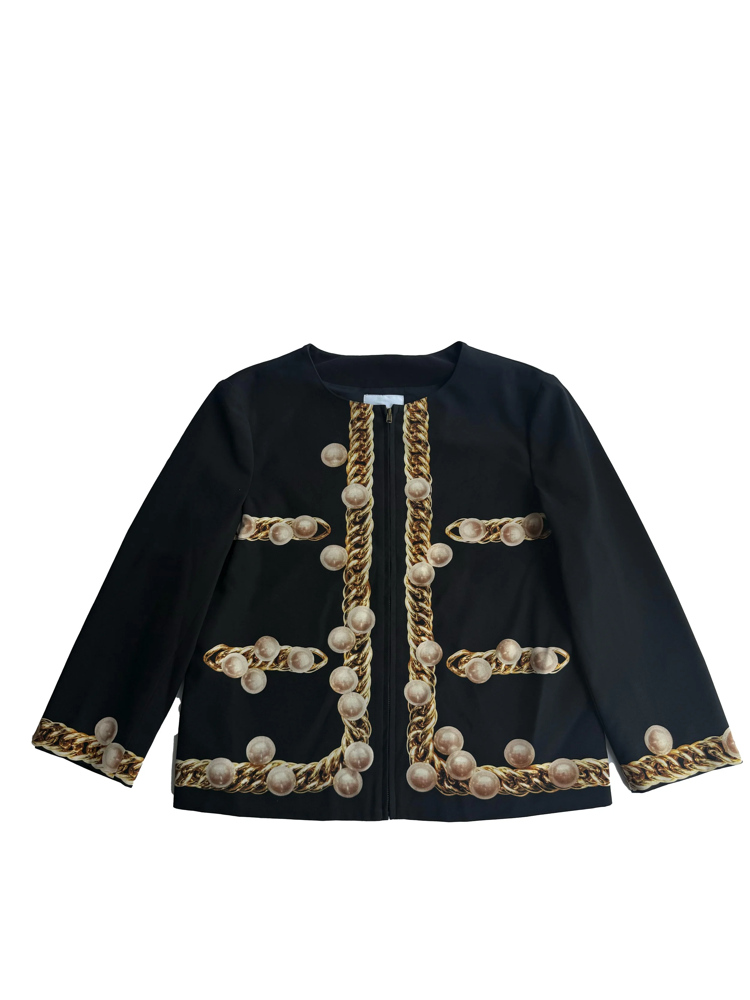 Moschino Pearl-Print Jacket