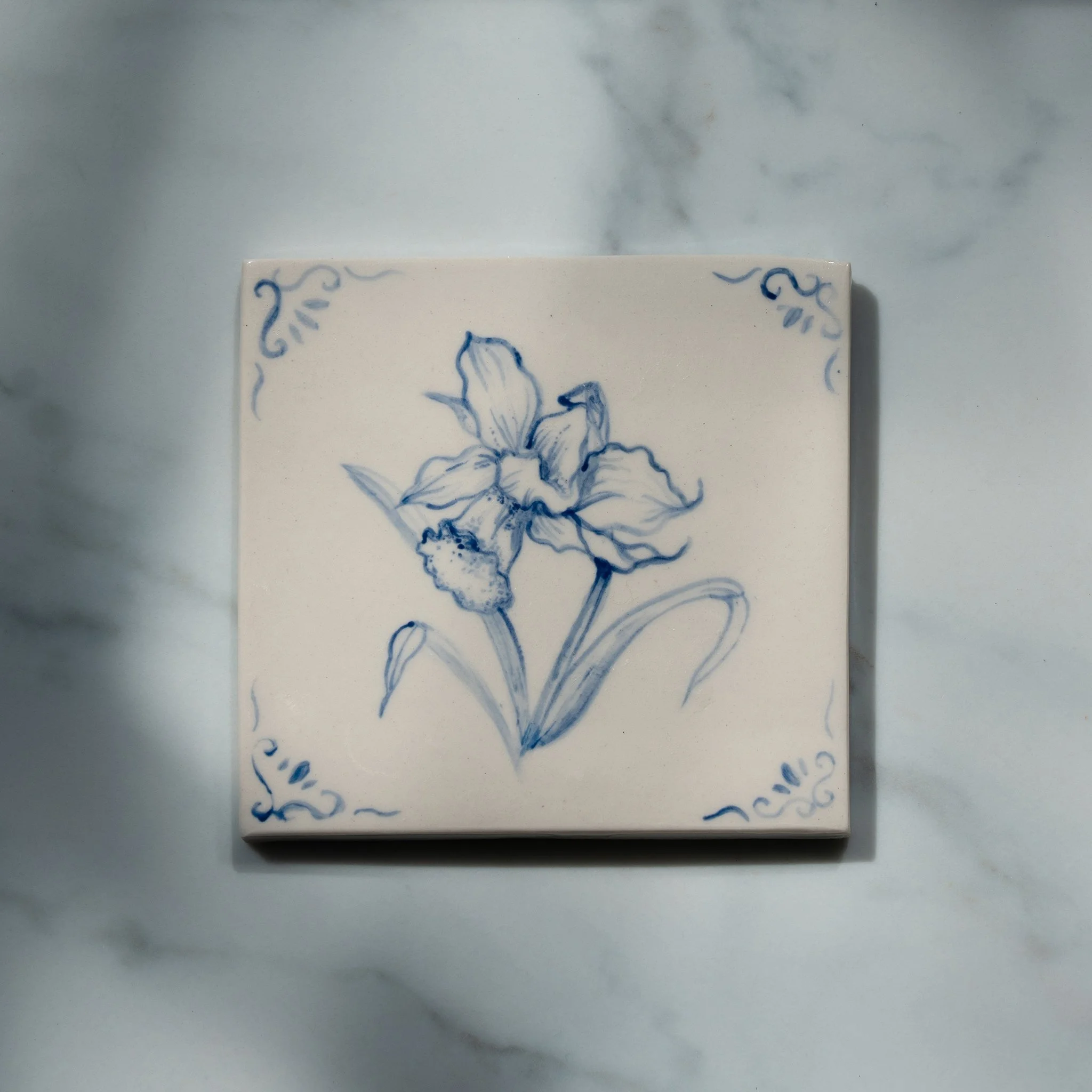 Custom Daffodil Picture Tile