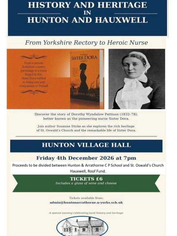 History and Heritage in Hunton and Hauxwell.

We are excited to be able to publicise an event to be held in Hunton Village Hall on Friday 4th December.

You are invited to join us to explore the rich heritage of St. Oswald&rsquo;s Church and the rema