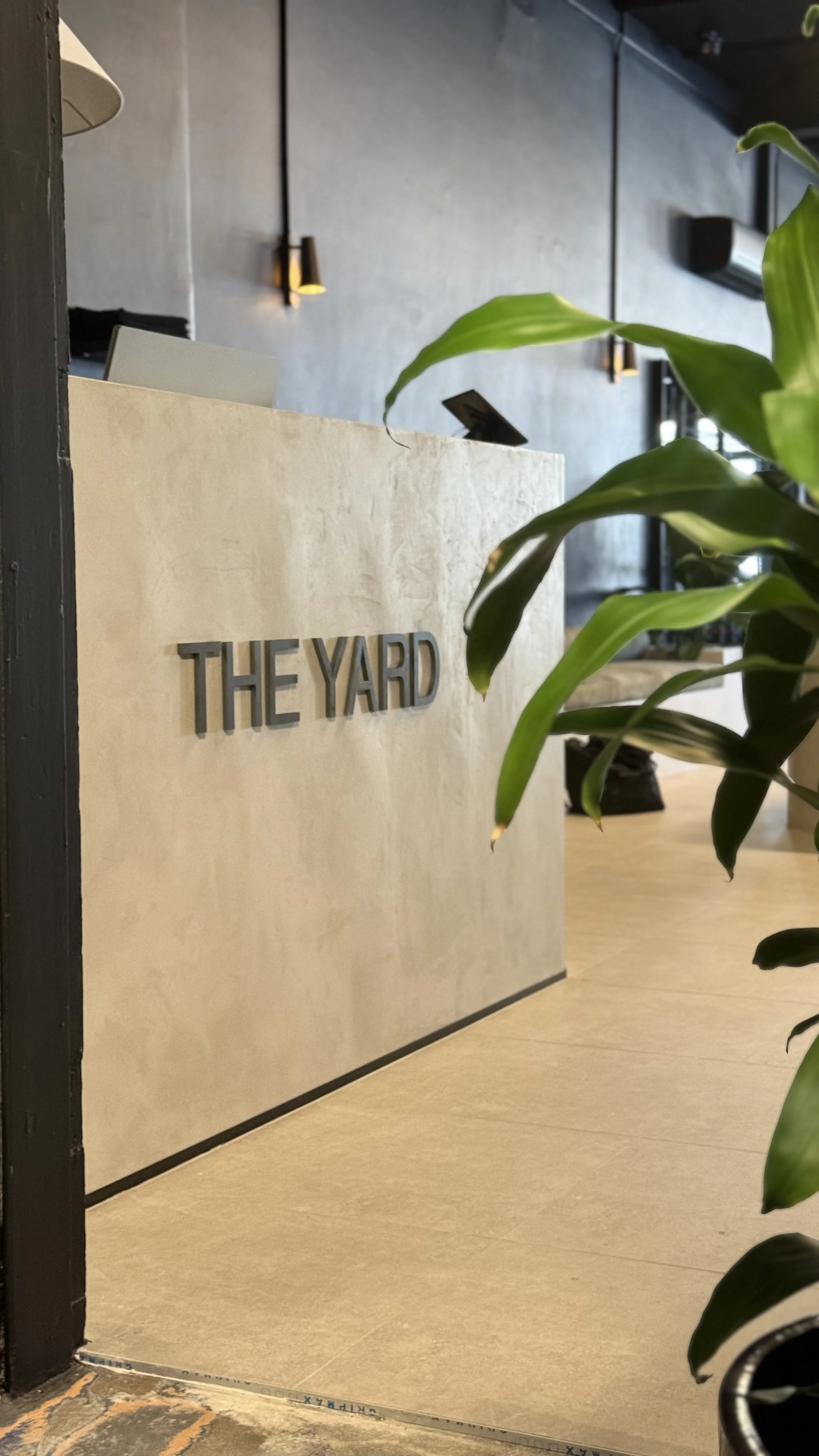 “THE YARD GYM” Microcement Joinery