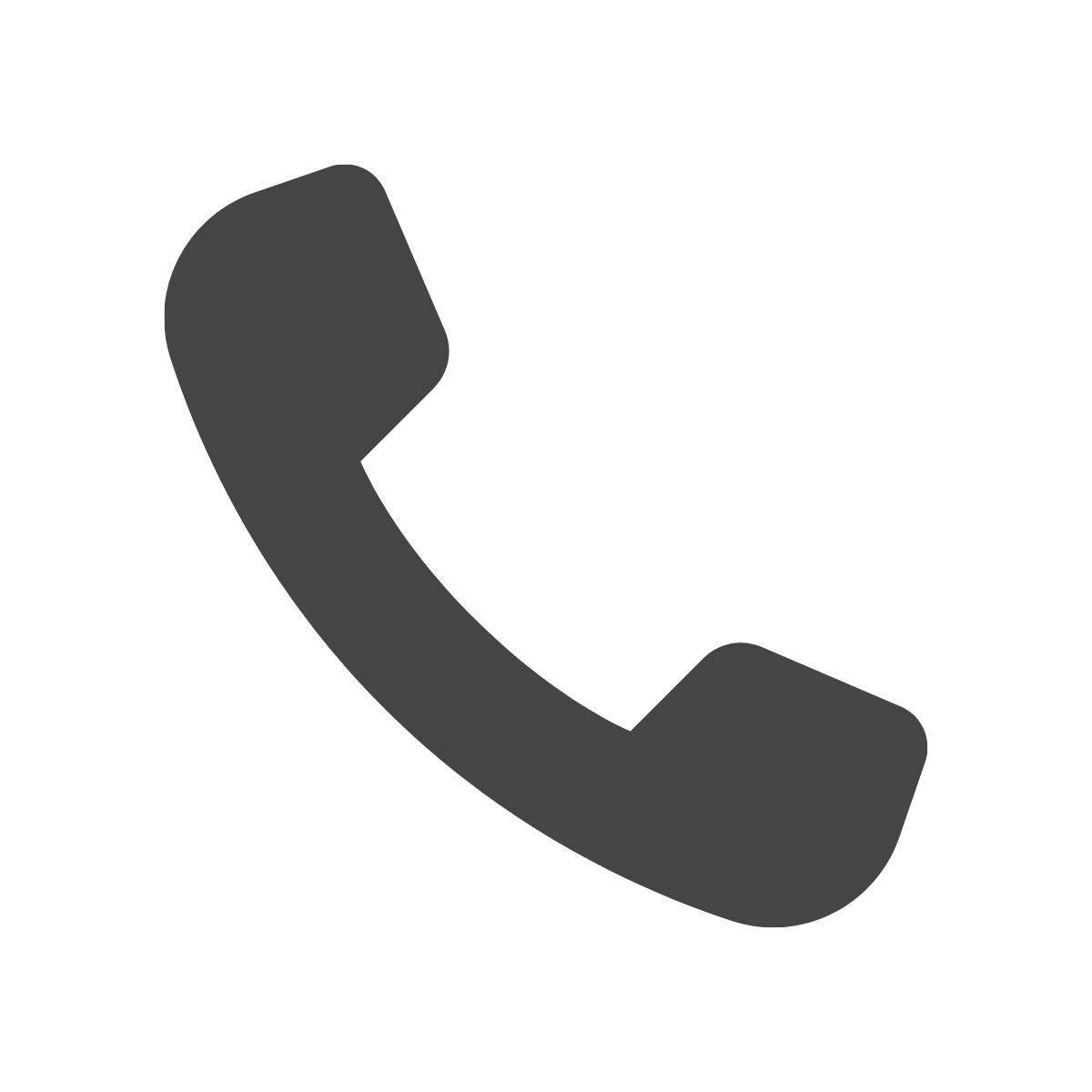 Icon of a gray telephone receiver