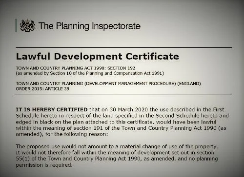 what a lawful development certificate actually proves.