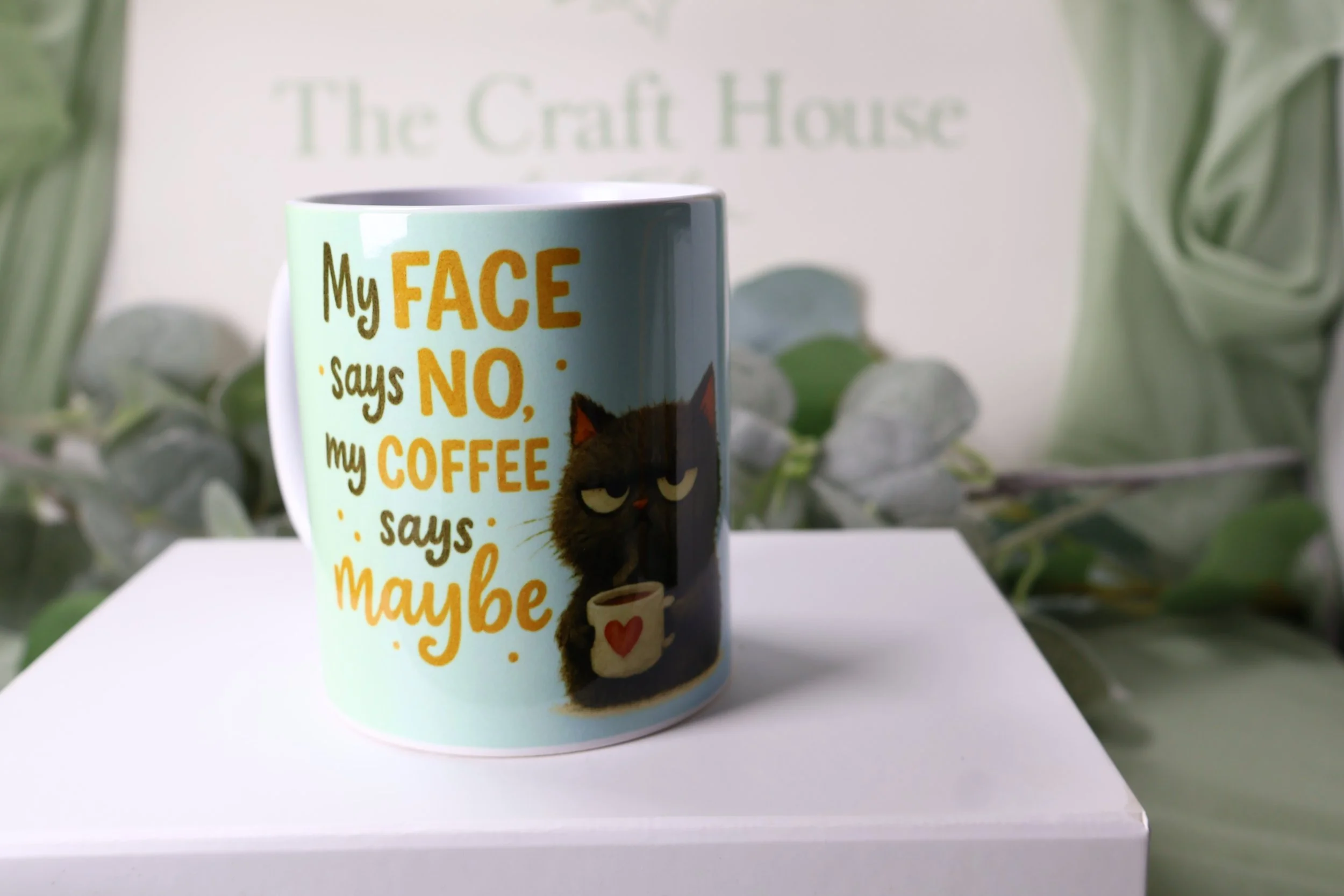 Whimsical Cat Design Mug