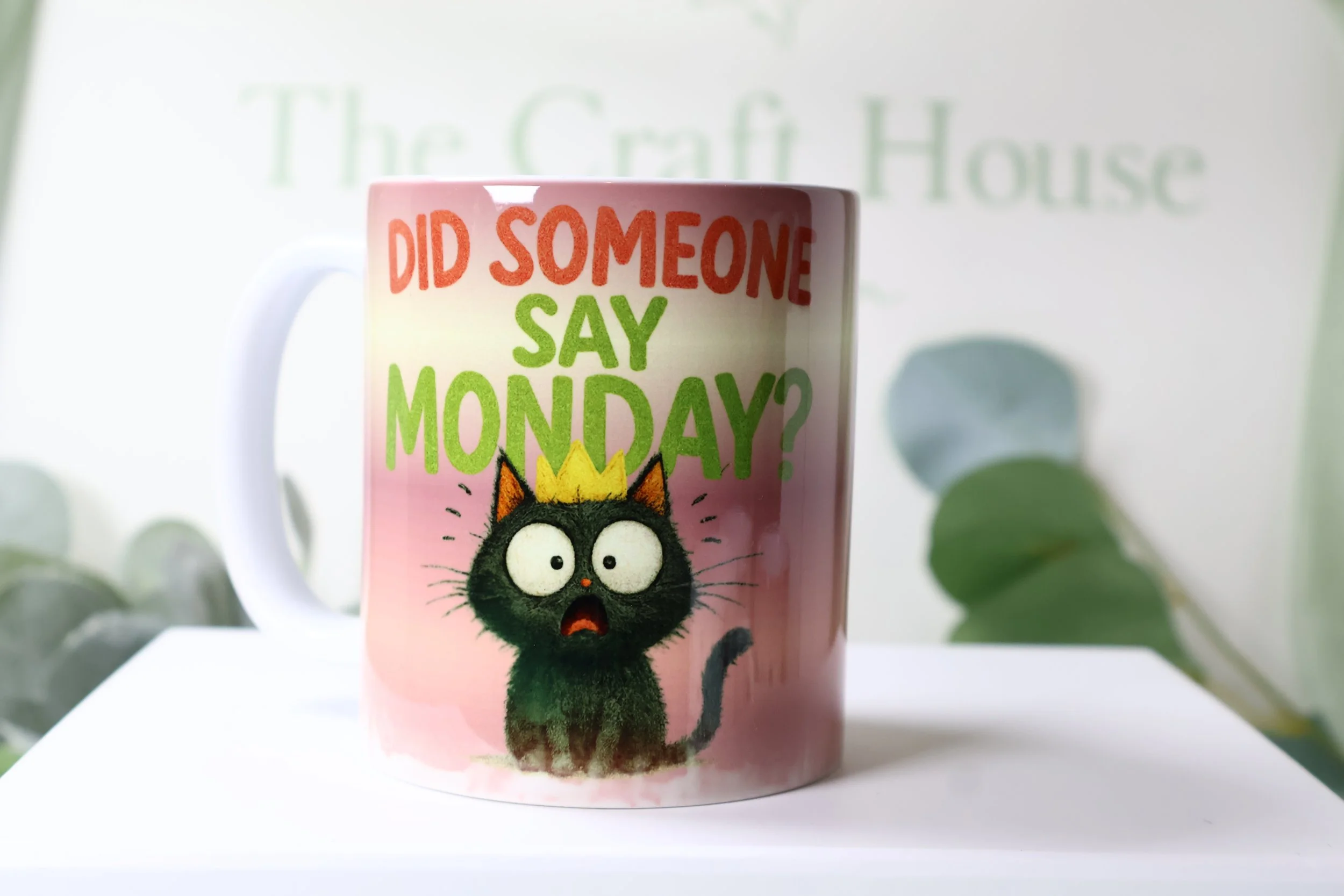 'Did Someone Say Monday?' Cat Mug