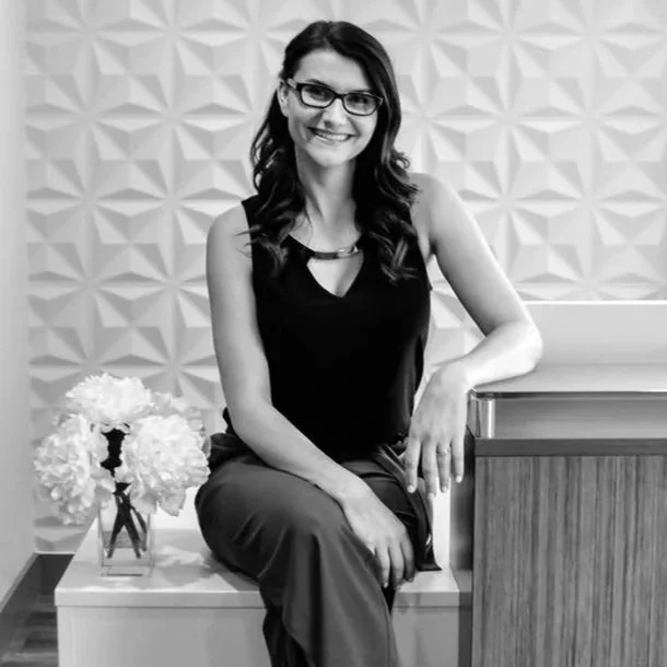 Victoria Hanson in an office.