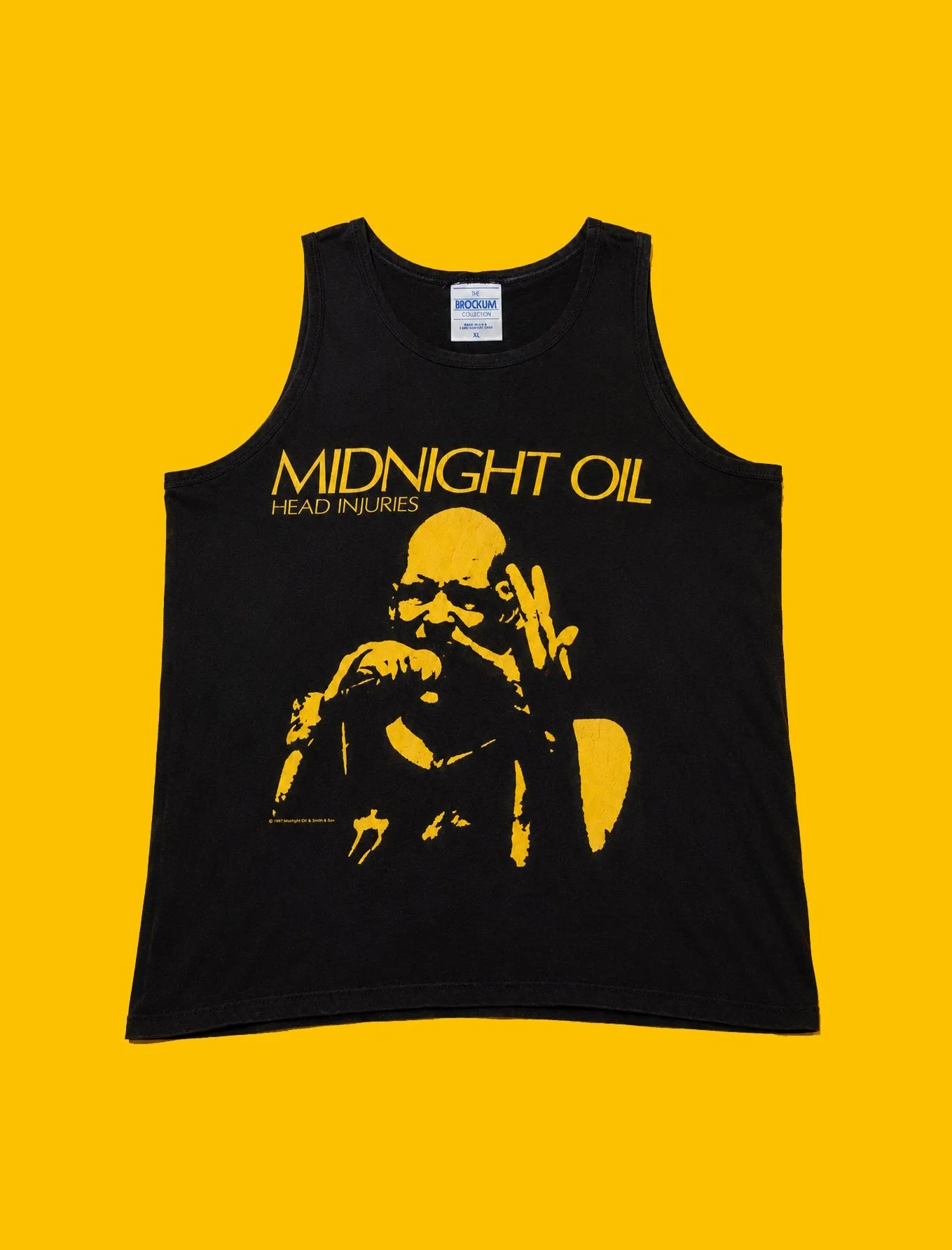 Vintage Midnight Oil Head Injuries Muscle Band T-shirt
