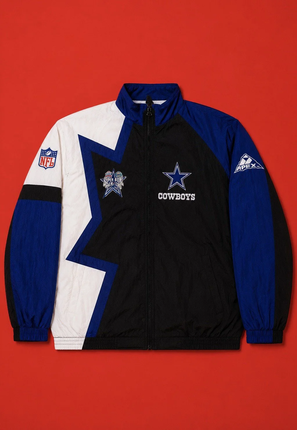 Vintage 90's Dallas Cowboys NFL Pro Line Apex One Super Bowl Champions Puffer Jacket
