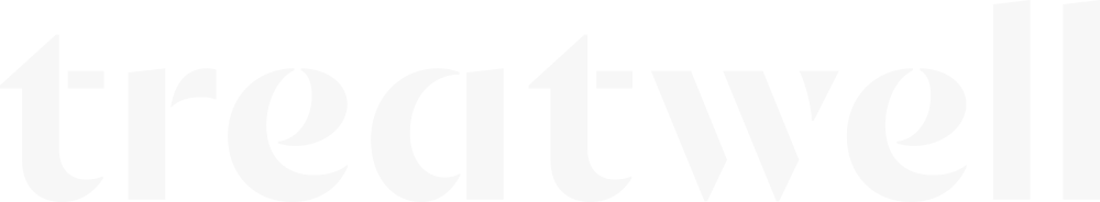 Close-up of the word 'treaty' in bold white font on a black background.