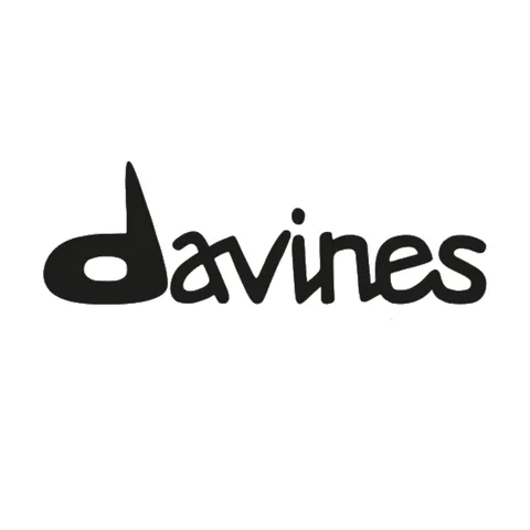 Black and white logo of the word 'davines' in stylized lowercase letters.