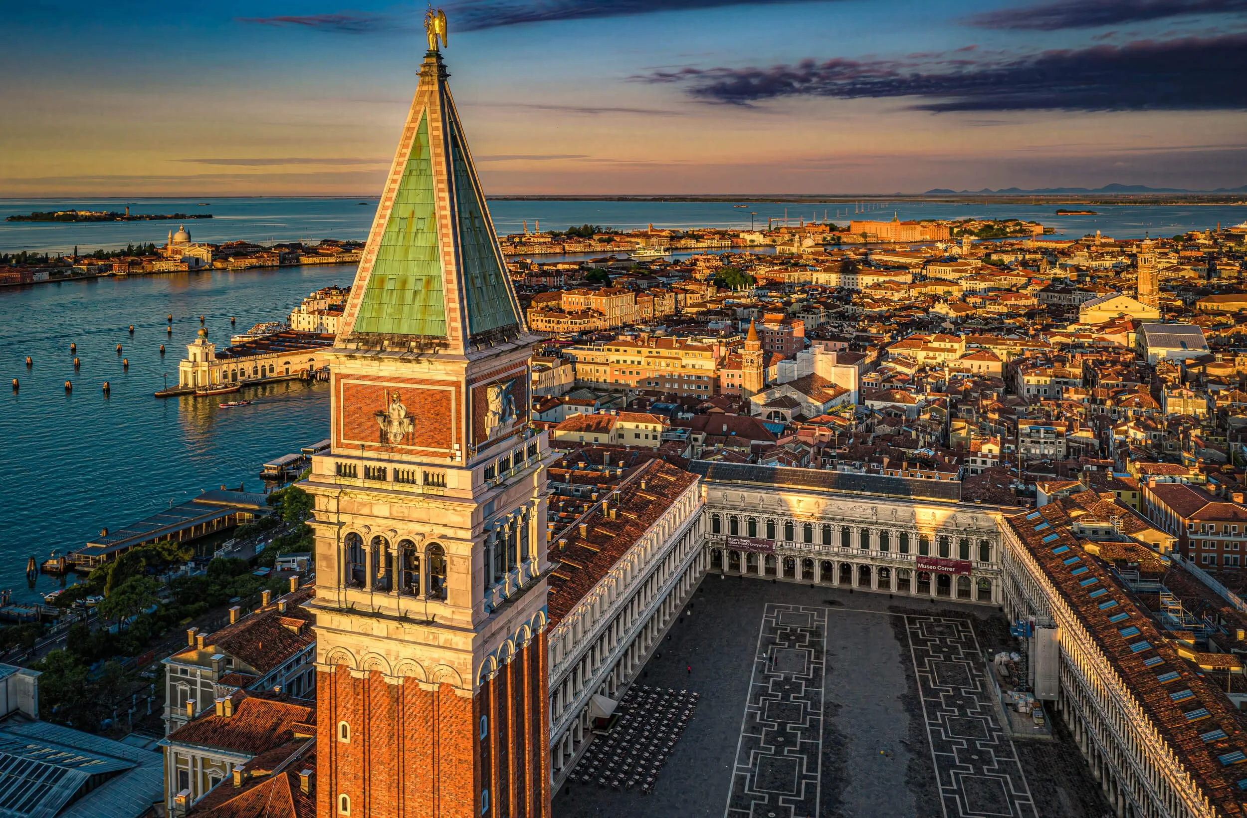 Aerial photo from Piazza San Marco, Venice