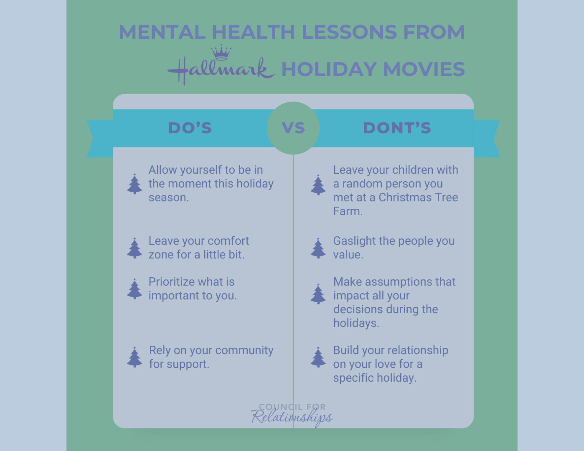 Mental Health Lessons from Hallmark Holiday Movies