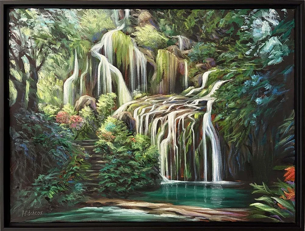  Paradise Falls   Oil on canvas 18" x 24" $2,052