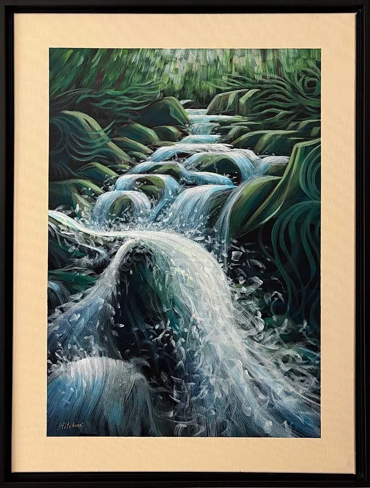  Mexican Falls   Acrylic on canvas 18" x 24" $1,620