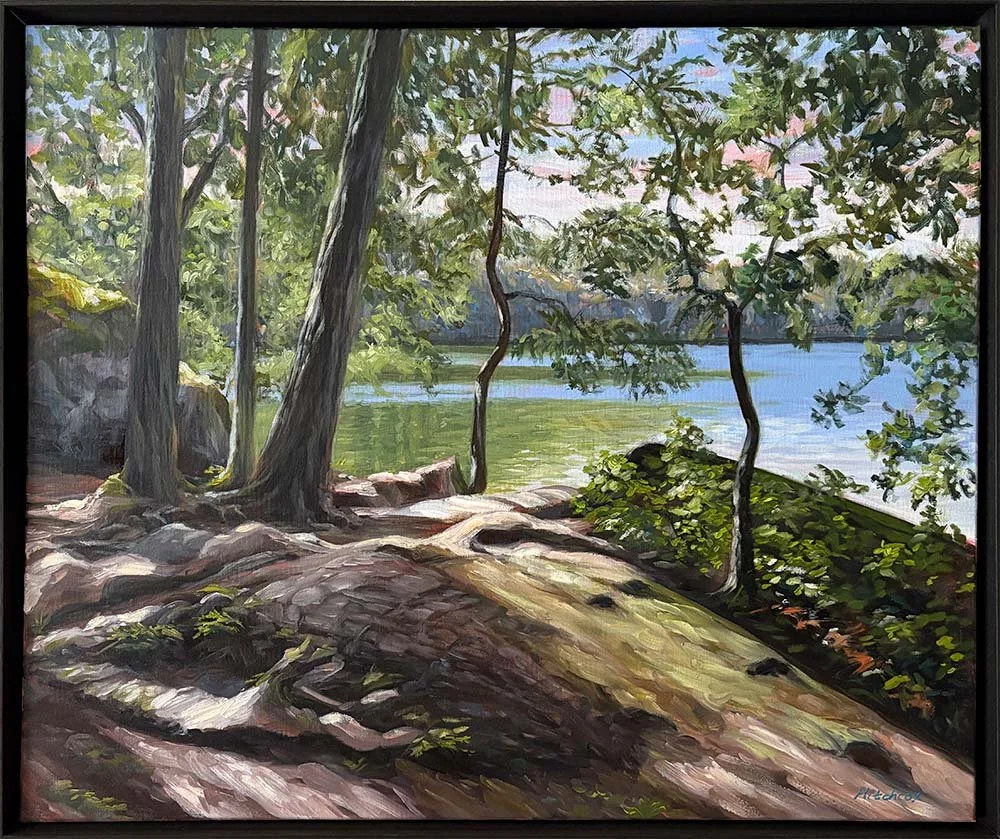  Thetis Lake   Oil on canvas 20" x 24" $2,376