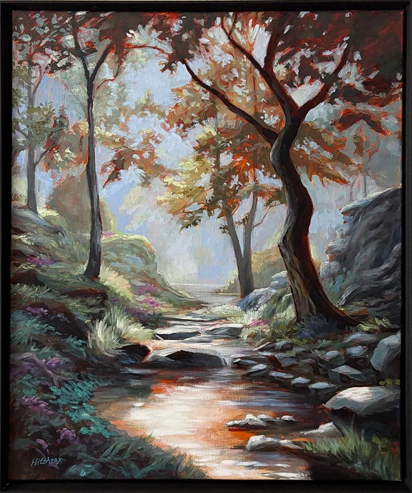  West Coast Stream   Oil on canvas 20" x 24" $2,592