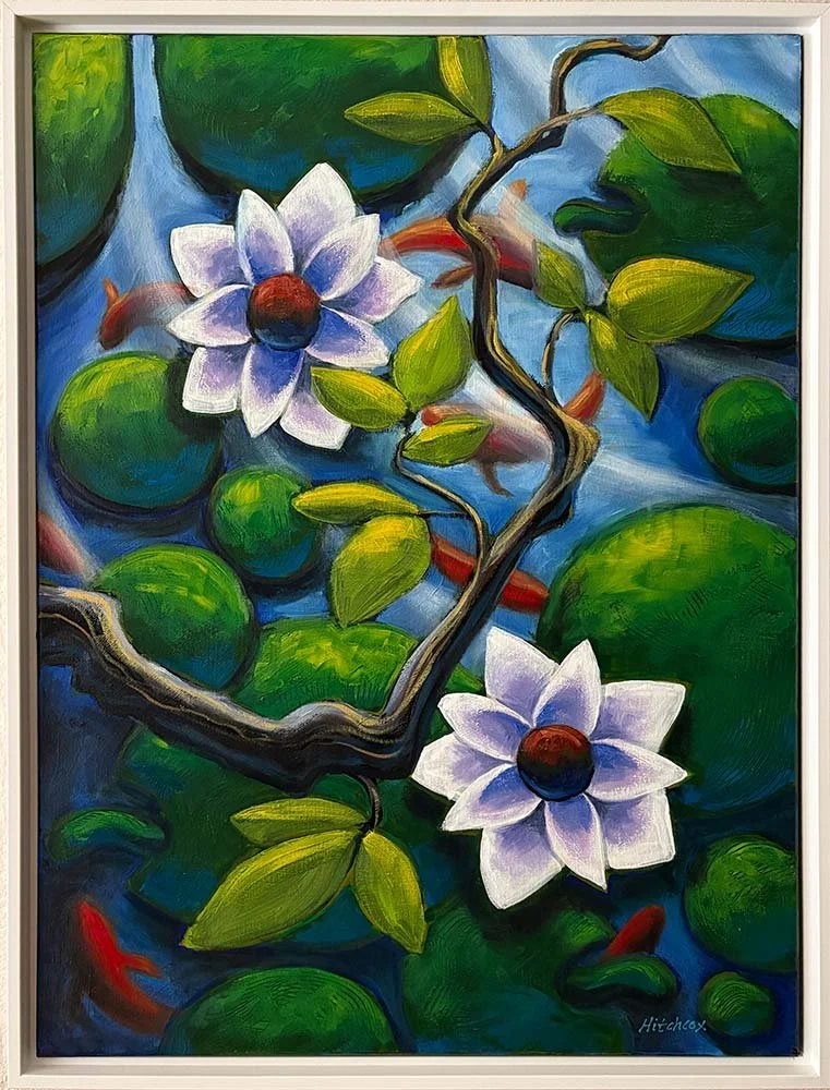  Koi   Oil on canvas 18" x 24" $1,620