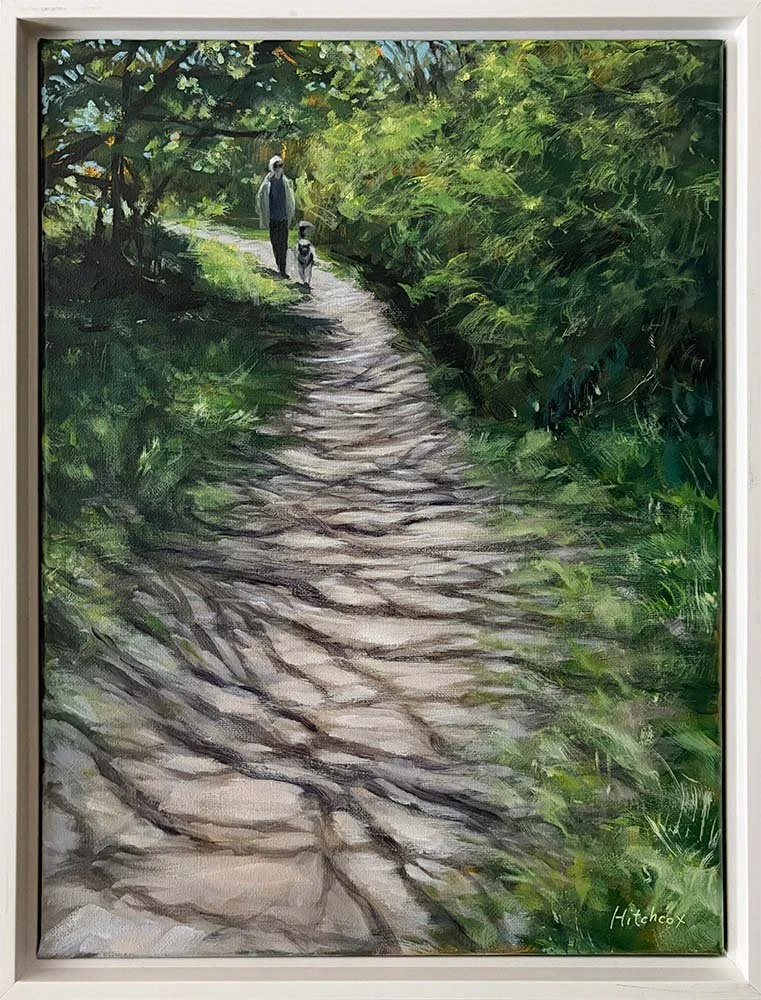  Park Walker   Acrylic on canvas 12" x 16" $1,296