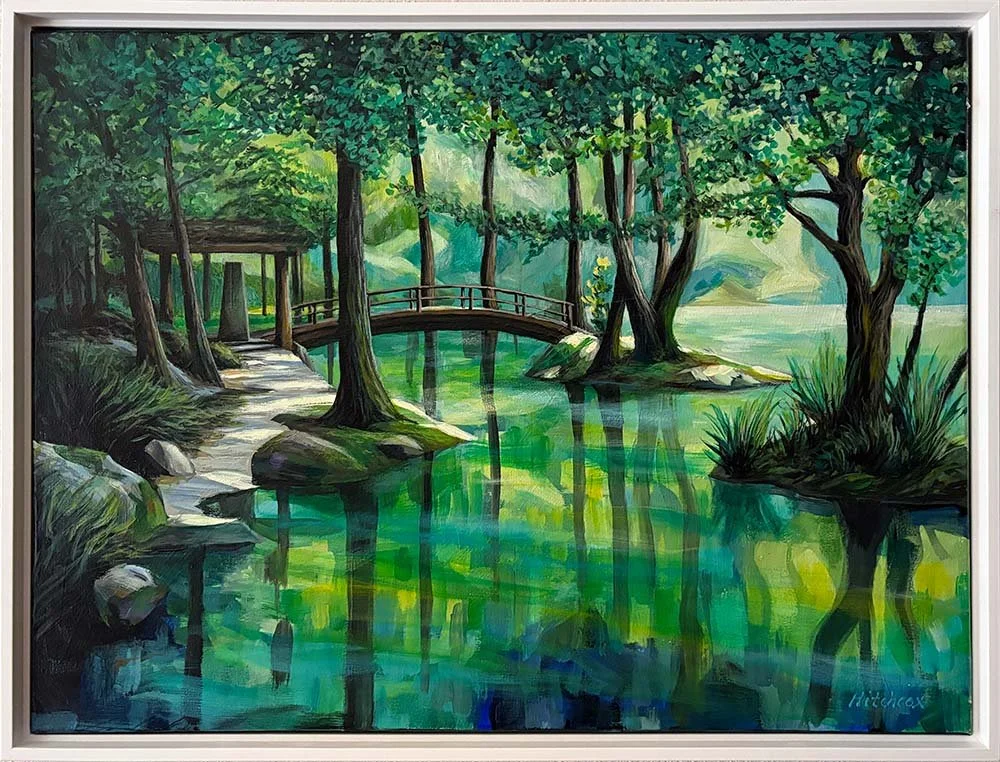  Temple Path   Oil on canvas 18" x 24" $1,404