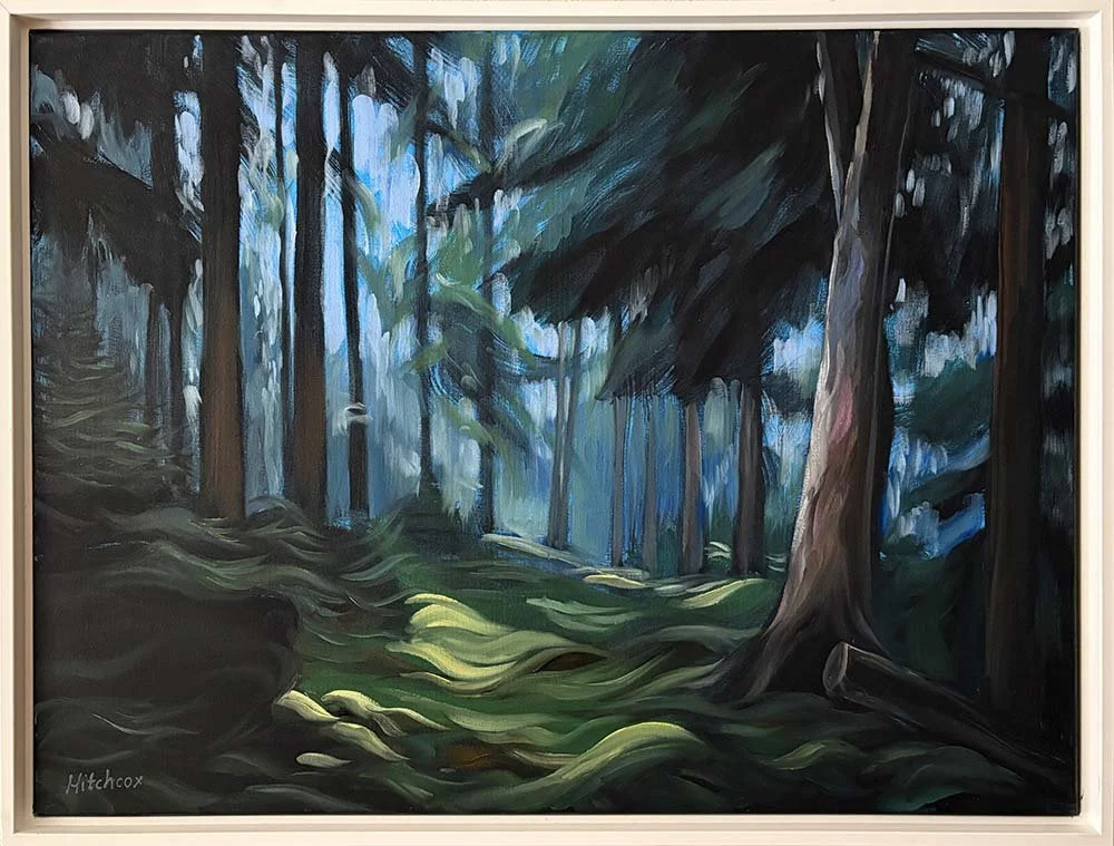  Dark Forest   Oil on canvas 18" x 24" $1,620