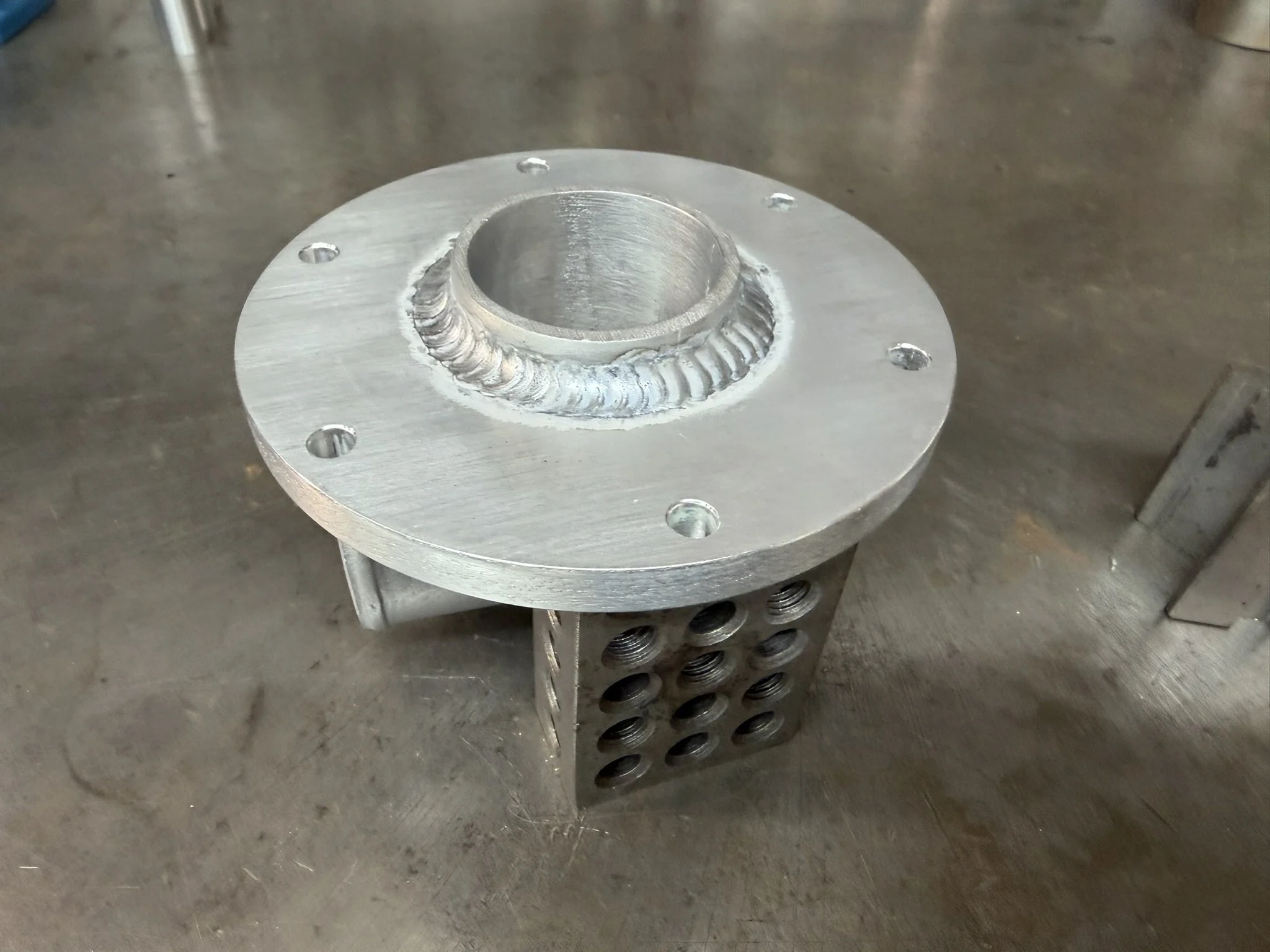 Gas Tank Filler, Custom Aluminum Part