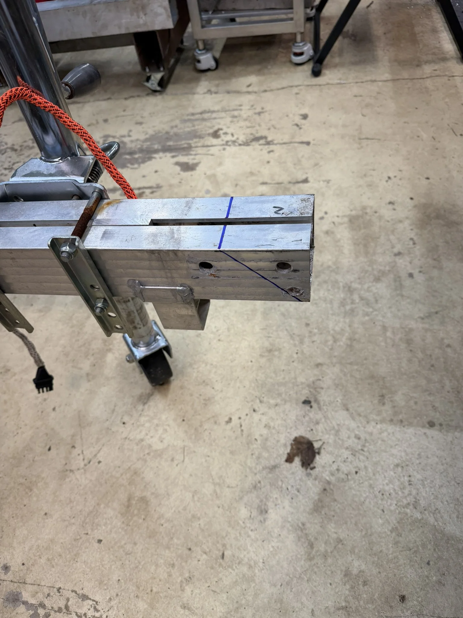 Jet Ski Trailer (Aluminum), Tongue extension- Before