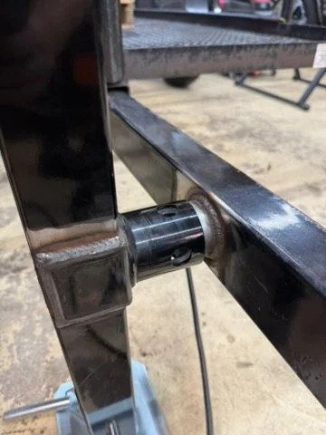Completed Welding on Trailer Tongue Foot