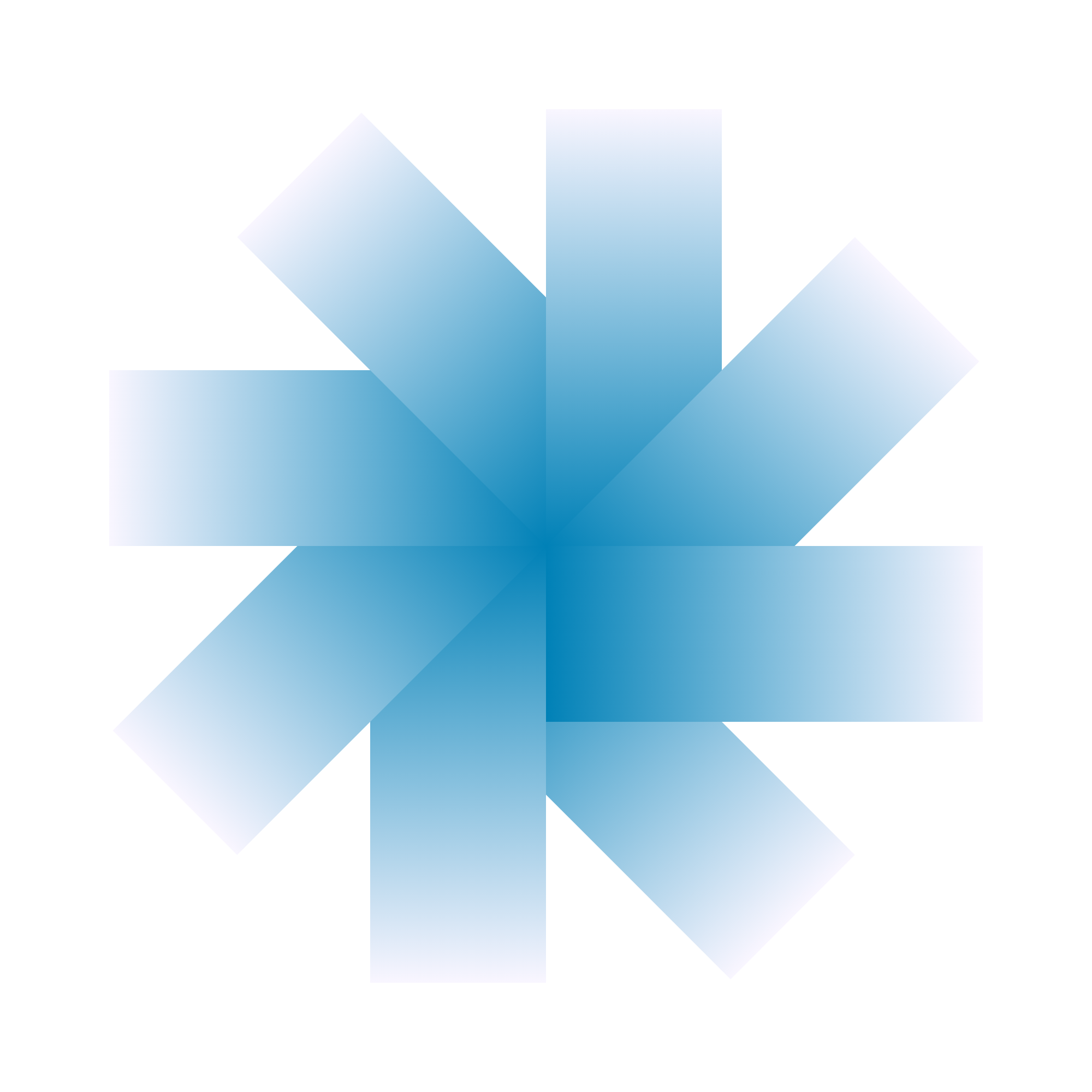 Geometric drawing of an outline square with sections divided by vertical, horizontal, and diagonal lines.