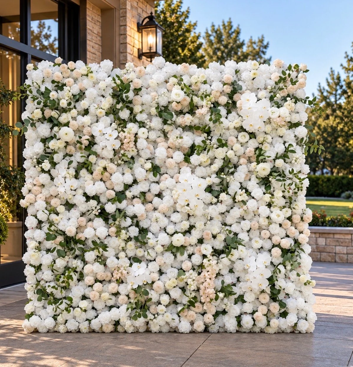 Explore our five flower wall rental options for weddings, showers, parties, and special events