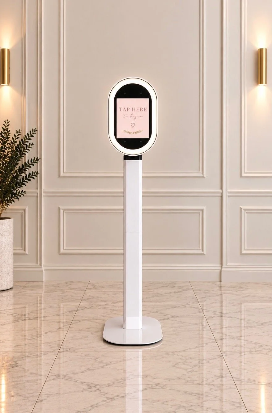 Josie Blooms self-service digital photo booth available to rent for weddings, showers, parties, and special events