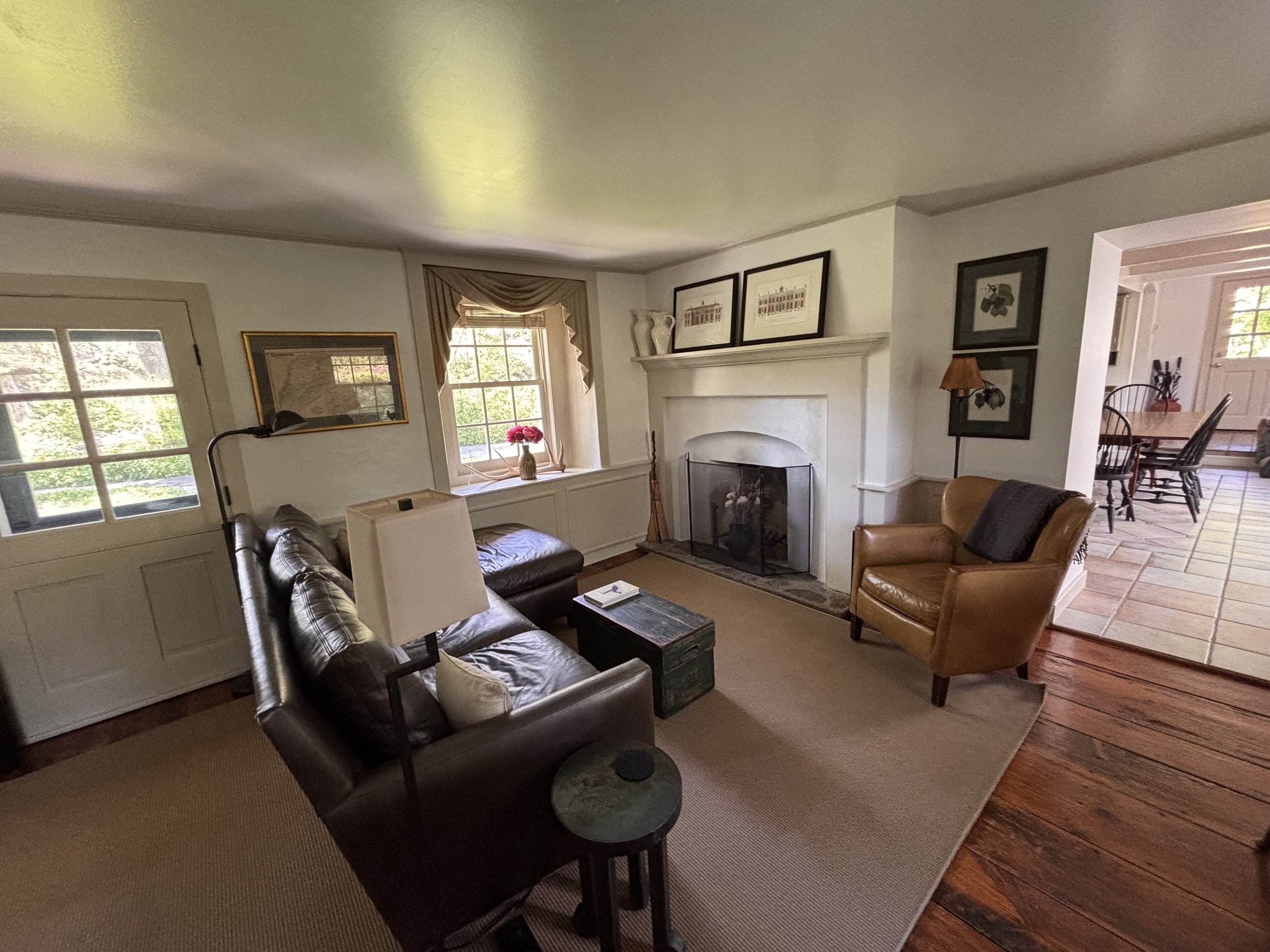 Den in Main House. This was the Original Kitchen in the 1850's Farm House with Sonos