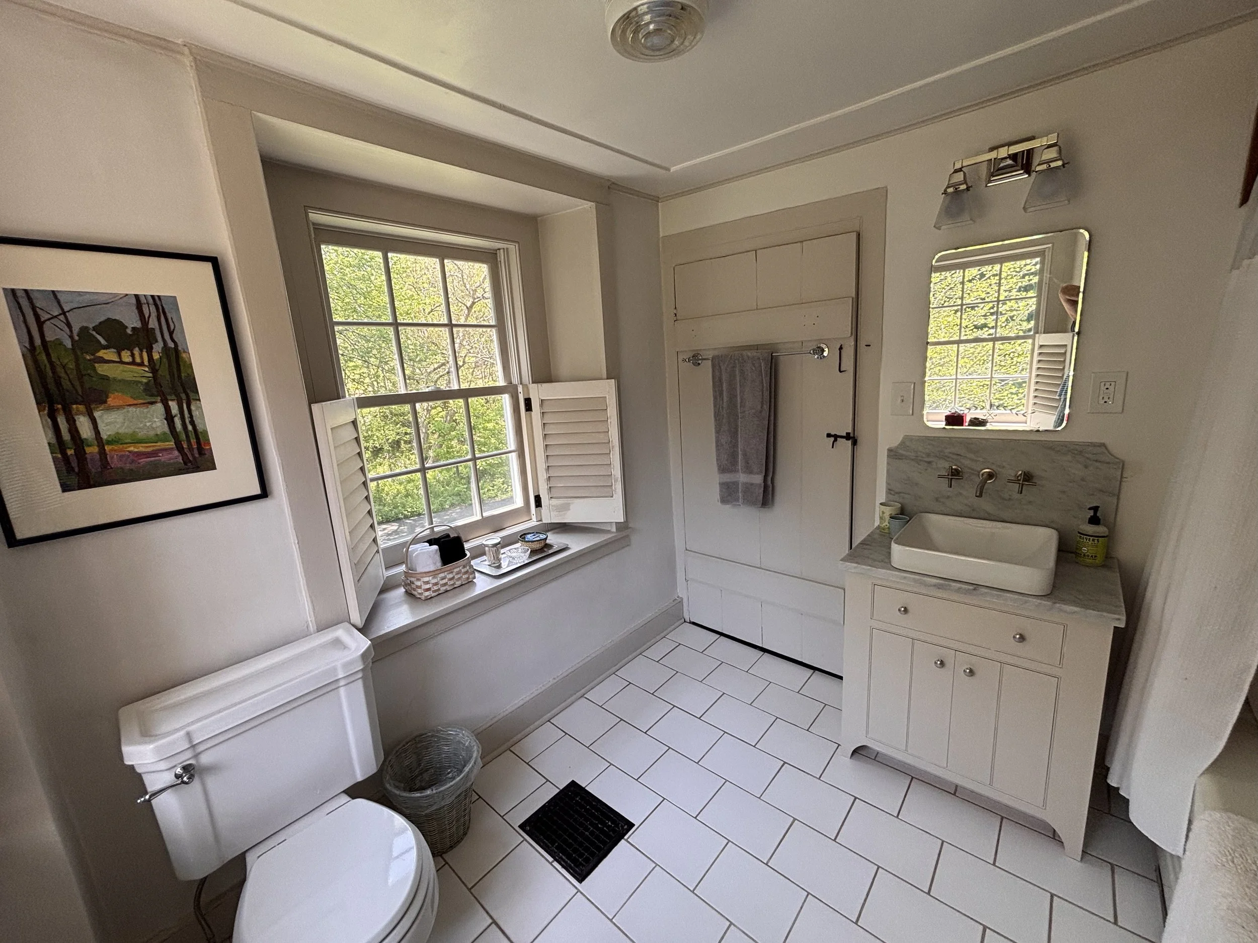 Original 1850's Second Full Bathroom in Main House