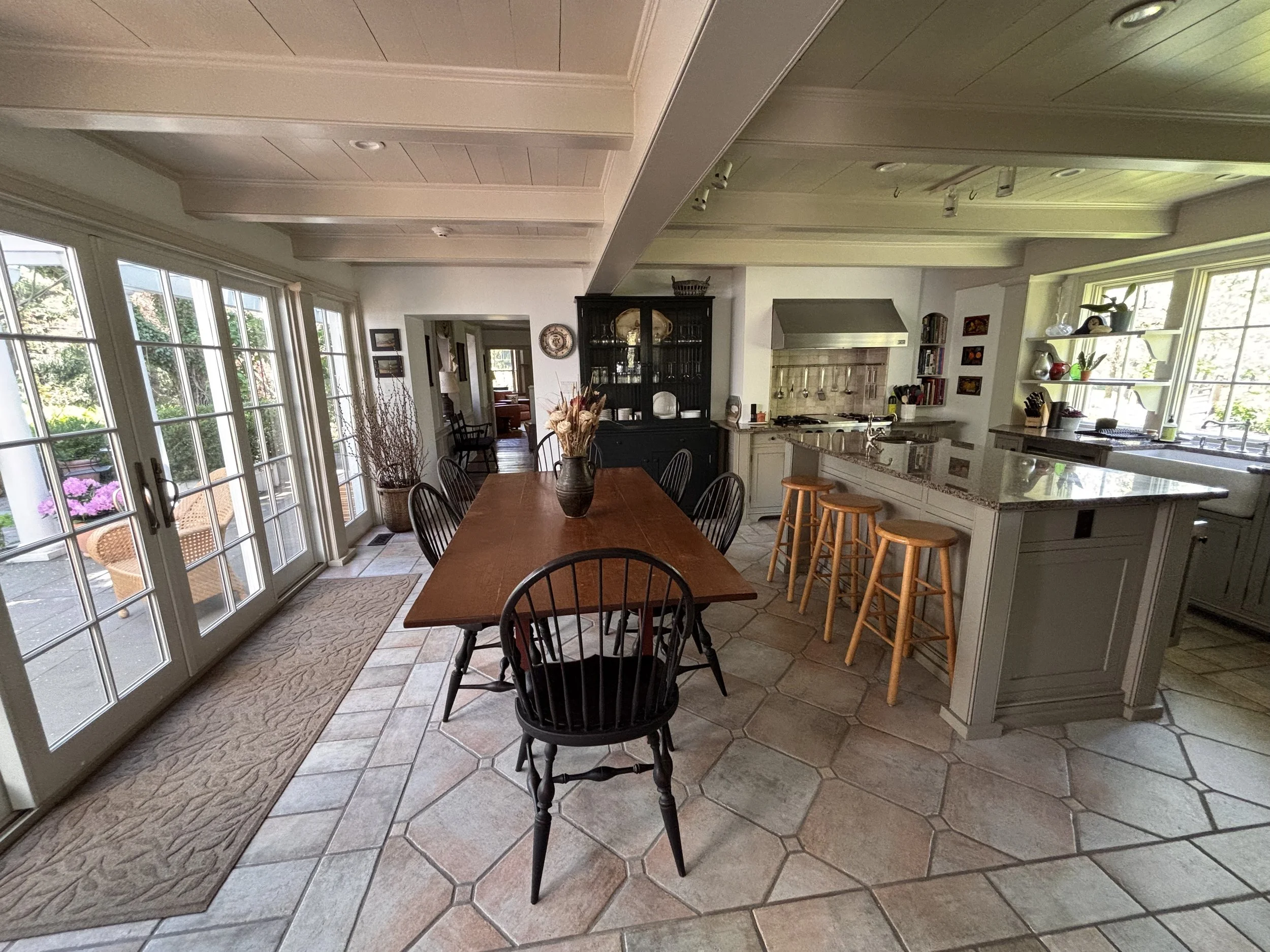 Open Kitchen to Dining Area with Sonos