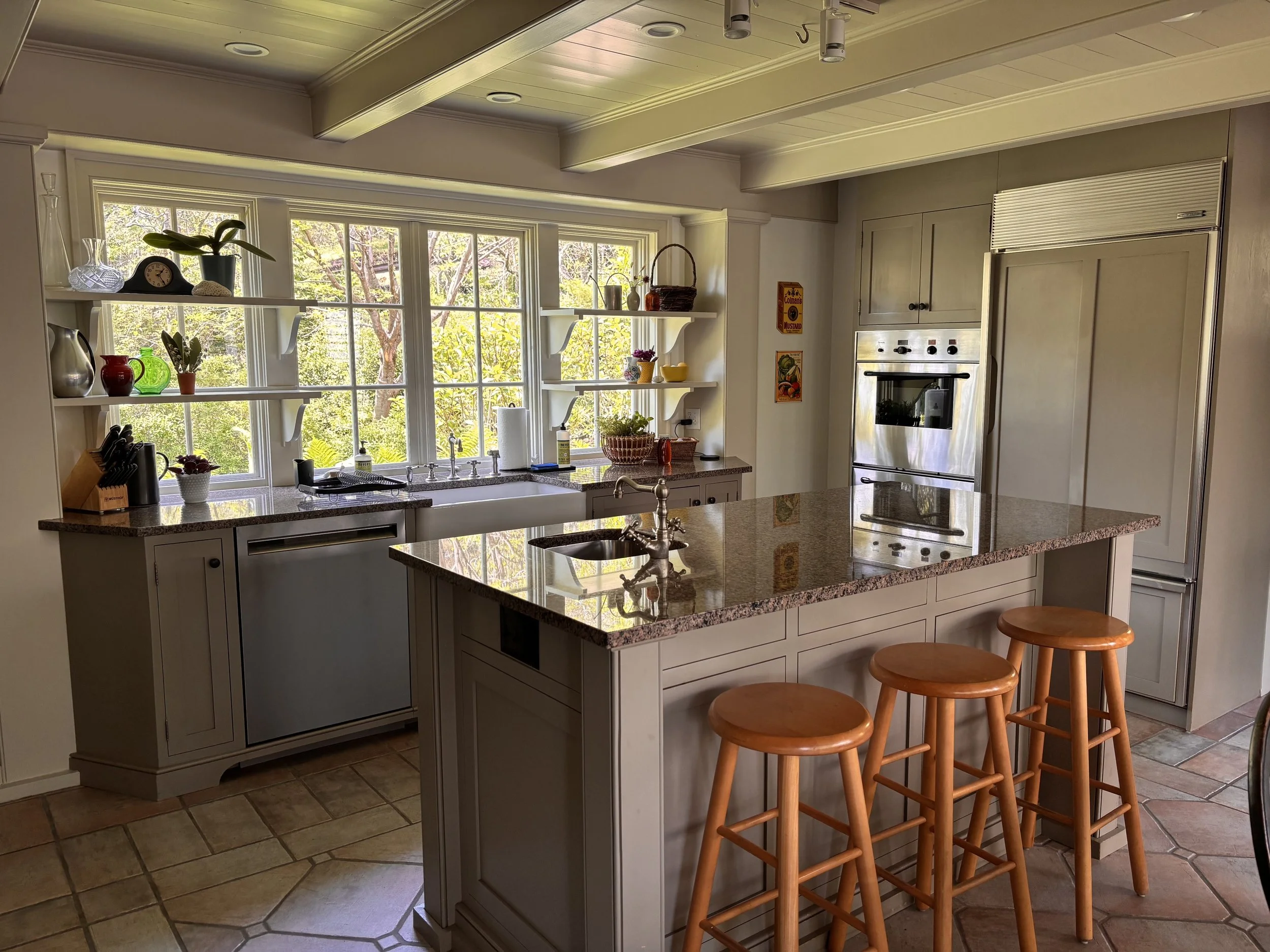 Designer Chef's Kitchen with Large Island and Full Coffee Espresso Bar
