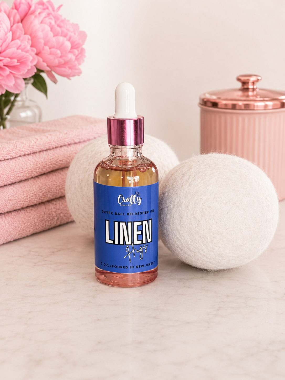 Linen Hugs Laundry Perfume & Dryer Balls