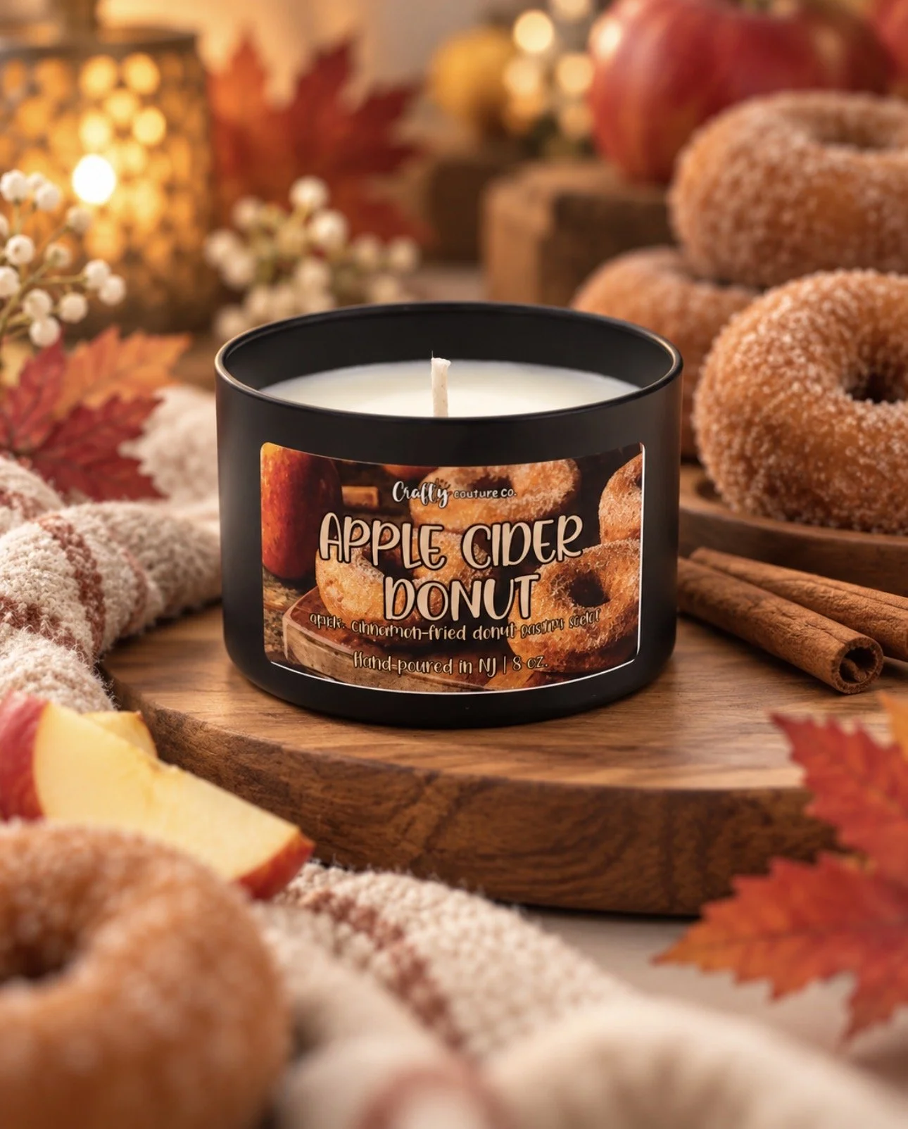 Apple Cider Donut Travel Tin Candle