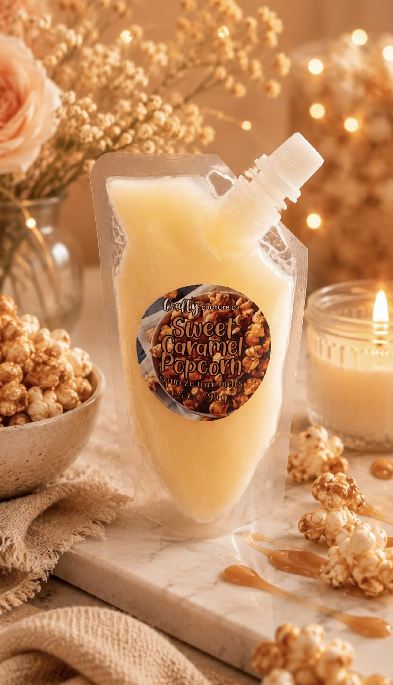 Sweet Caramel Popcorn  Squeeze Melt
