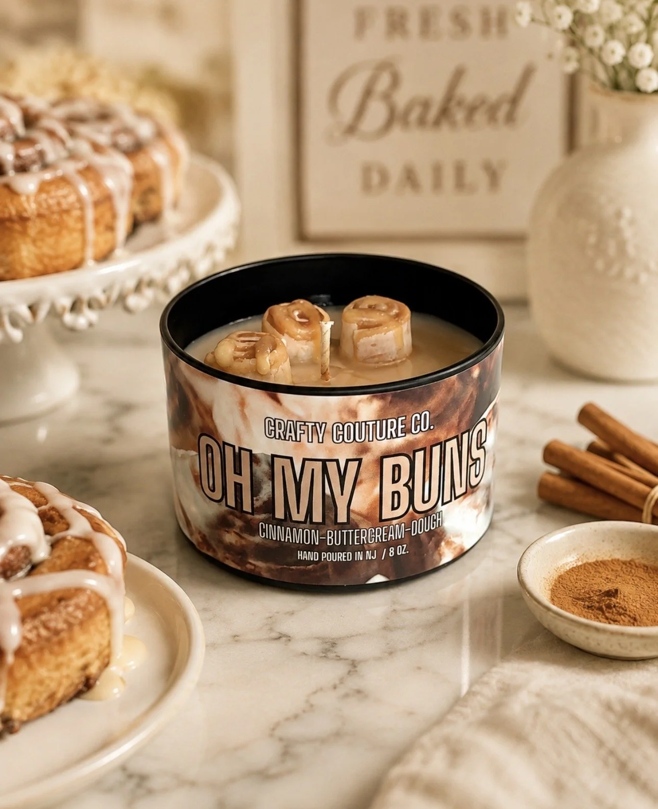 Oh My Buns Travel Tin Candle