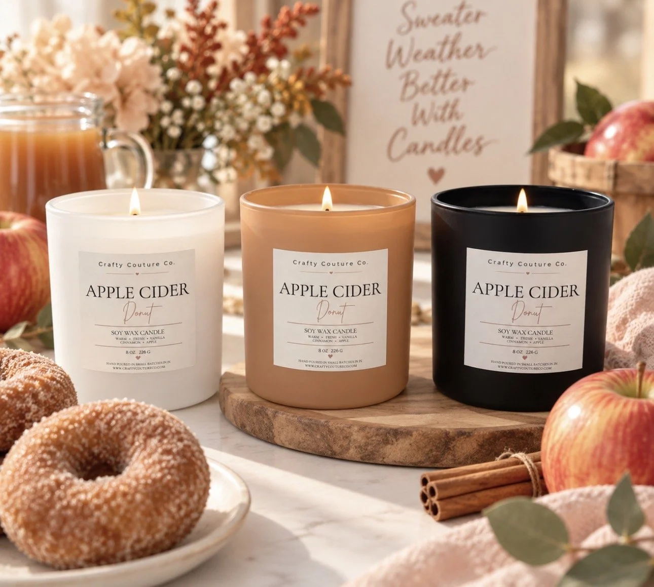 Apple Cider Donut  Soy Candle