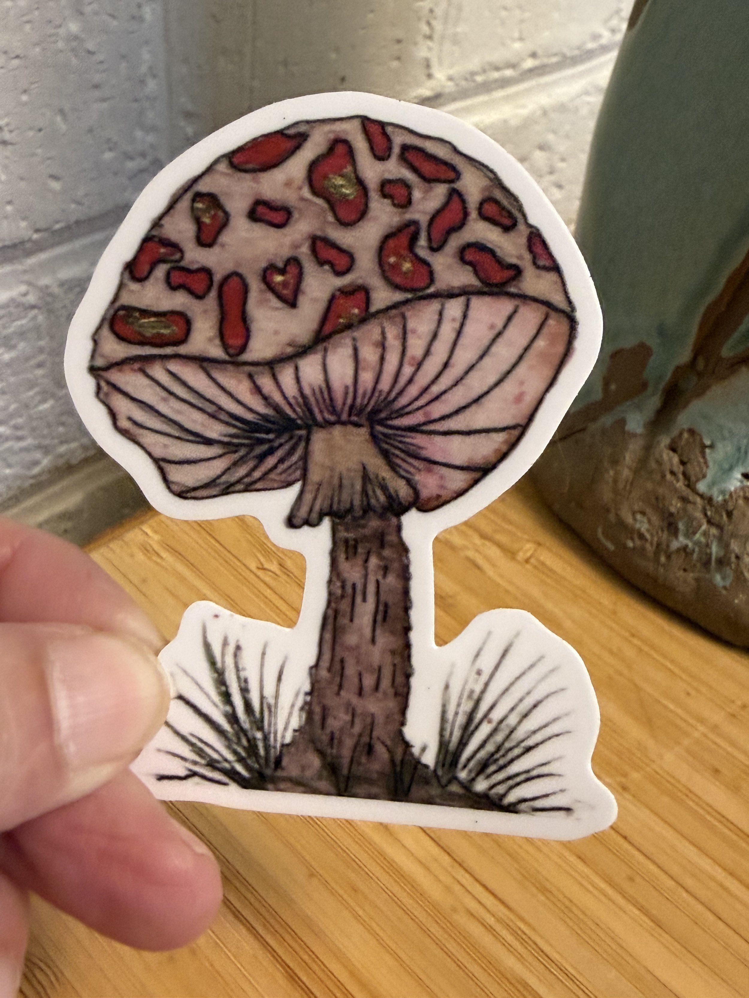 Mushroom Vinyl Sticker